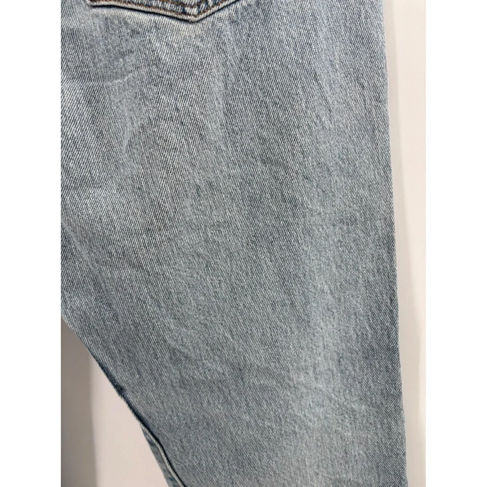 Levis 501XX Mens 34x30 Jeans Y2K  Light Distressed Blue Workwear Faded Denim